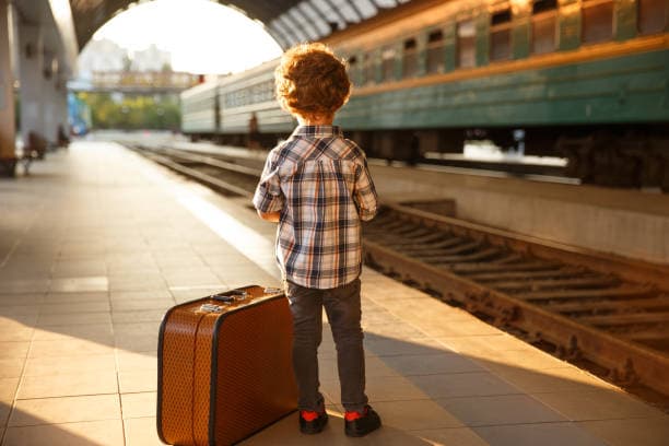 Kids Leather Suitcase 